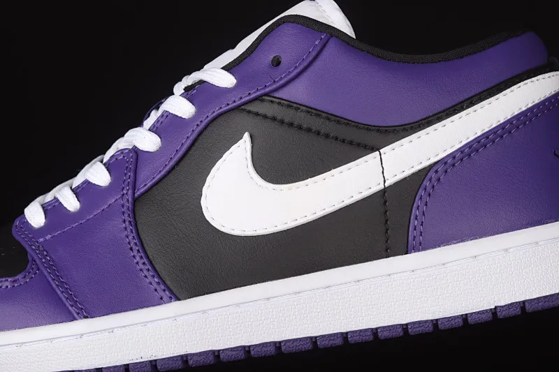 All categories Air Jordan Jordan series basketball shoes Air Jordan 1 Low Air Jordan 1 Low AJ1 Joe 1 black purple and white low-top cultural and leisure sports sneakers 553558-501